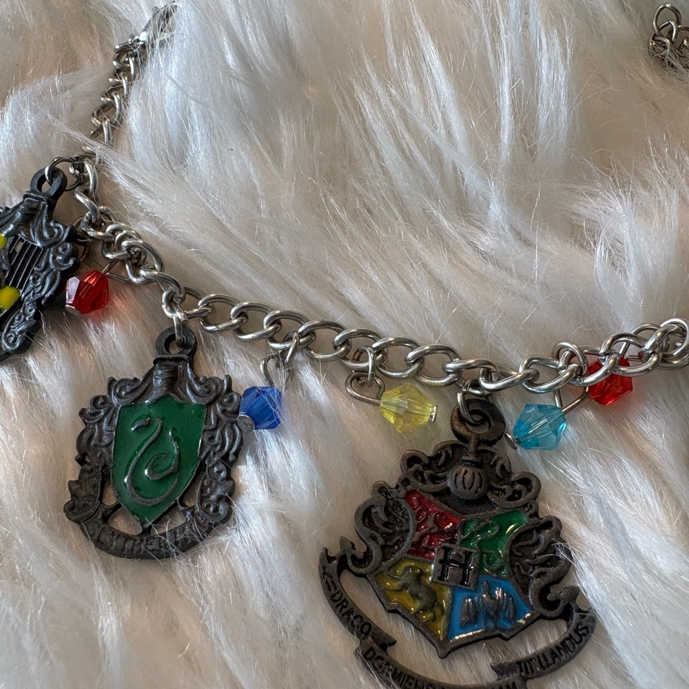 Harry Potter Hogwarts House Charm Bracelet in Multicolor - Picture 5 of 9